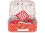 Ulysses 5063 12 pièces Ensemble de Cuisine dans Une Valise Box, Rouge
