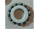 Bracelet homme agate noire/hématite