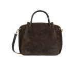 Lancaster Suède Louisa Grand Sac A Main 470-104 Marron
