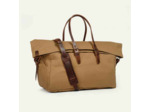 Bleu de Chauffe Sac de Voyage Cabine Cuir Et Toile Camel bm