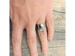 Bague à breloque trèfle