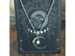 Pendentif lune en acier inoxydable et pierre de lune