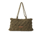 Biba Metal Sonora Sac Baguette En Coton Tressé Bronce