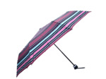 Isotoner Parapluie Femme Pliant Manuel Rayure Blush