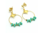 Boucles d'oreilles Aqua Coral