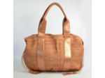 Mila Louise Prudy CM Cabas Toile De Jute et Cuir Tan