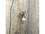 Bague à breloque perle blanche