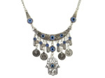 Parure en pièces de monnaie bohème main de Fathma