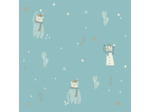 Tissu popeline de coton Yéti et Snowman - Katia Fabrics