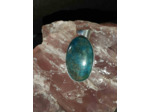 Pendentif Apatite bleue argent 925/000