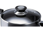Beka 13075284 Pro Induc Anthracite sauteuse + couvercle verre en aluminium intérieur revêtu 28 cm