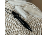 PENDULE THOT OBSIDIENNE OEIL CELESTE