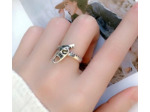 Bague en argent fermeture éclair