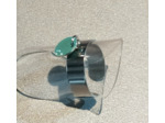 Bague breloque vert turquoise
