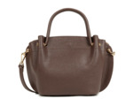 Lancaster Foulonne Double Sac A Main Louisa 470-18 Marron In Or Pâle
