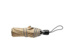 Piganiol Essentiel Parapluie Pliant Femme Beige/Biais Rayures