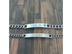 Bracelets gourmettes en acier inoxydable pour couple Queen/King