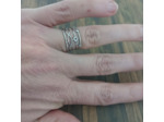 Bague en acier inox 4 rangs
