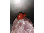 Pendentif dauphin Jaspe rouge