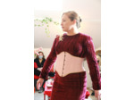 Serre-taille en sky croco rose