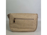 Farfouillette Sac Porté Travers En Matière Tressée Beige