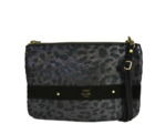 Mila Louise Nina SL2 Effet Panthère Sac et Pochette Noir