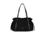 Lancaster Velvet Emma Grand Sac Porté Epaule 518-097 Aspect Suédine Noir