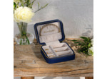 Maison Scarlett boîte à bijoux De Voyage Corinne PU Bleu Marine