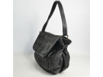 Biba Meyers Sac Besace en Cuir Lavé Sculpté MEE1L Negro