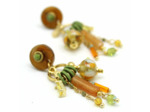 Boucles d'oreilles chaînes et pampilles – Salvia