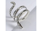 Bague tendance en argent 925 motif serpent
