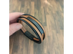 Bracelet cuir homme 5 lanières marron noir