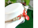 Collier Kuri orange en ivoire végétal