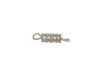 Fermoir à vis 13 mm Argent