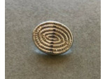 Bouton métal sur pied argent 10 mm
