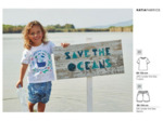 Coupon Tissu Jersey Under the Sea T-Shirt Katia fabrics