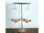 Boucles d'oreilles Jeanne en ivoire végétal
