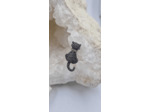 Pendentif chat argent et strass olpa2452