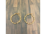 Boucles d'oreilles en acier Inox créoles 29mm Doré ou argenté