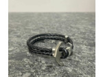 Bracelet en cuir ancre marine
