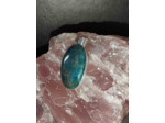 Pendentif Apatite bleue argent 925/000
