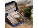 Maison Scarlett boîte à bijoux De Voyage Corinne PU Bleu Marine
