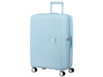 American Tourister Sound Box Spinner 77 cm Valise Cabine Trolley 4 Roues Pastel Blue