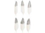 Plumes blanches et argent