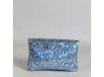 Farfouillette Porte-Monnaie Léopard Brillant Bleu Ciel