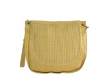 Biba Gibbon Sac Besace Cuir Tressé Ambar