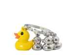 Metalmorphose Porte-clés Canard Et Ses 3 Petits