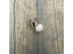 Bague à pompon blanc
