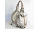 Mila Louise Prudy FS Cabas Toile Fantaisie et Cuir Gris