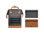 Cabaïa Medium Londres Sac à Dos 13" Gris Chiné